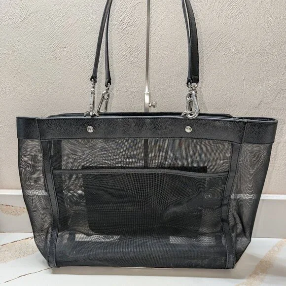 Karl Lagerfeld Paris, mesh tote bag. EUC! - Picture 5 of 5
